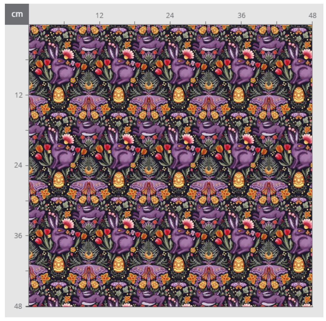 [Précommande] Tissu jersey coton/ Witchy Ostara Garden