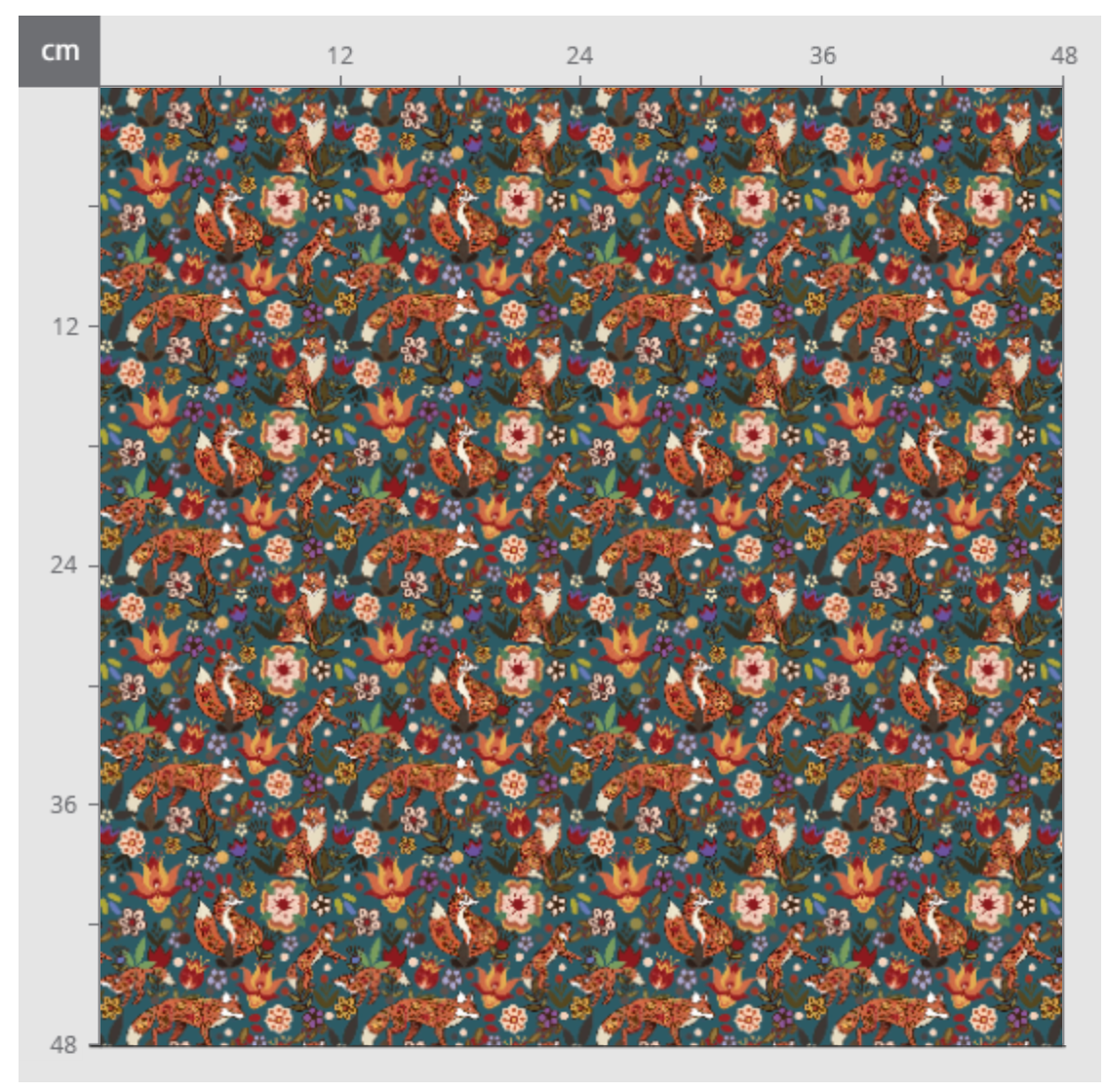 [Précommande] Tissu jersey coton / Jardin de renards