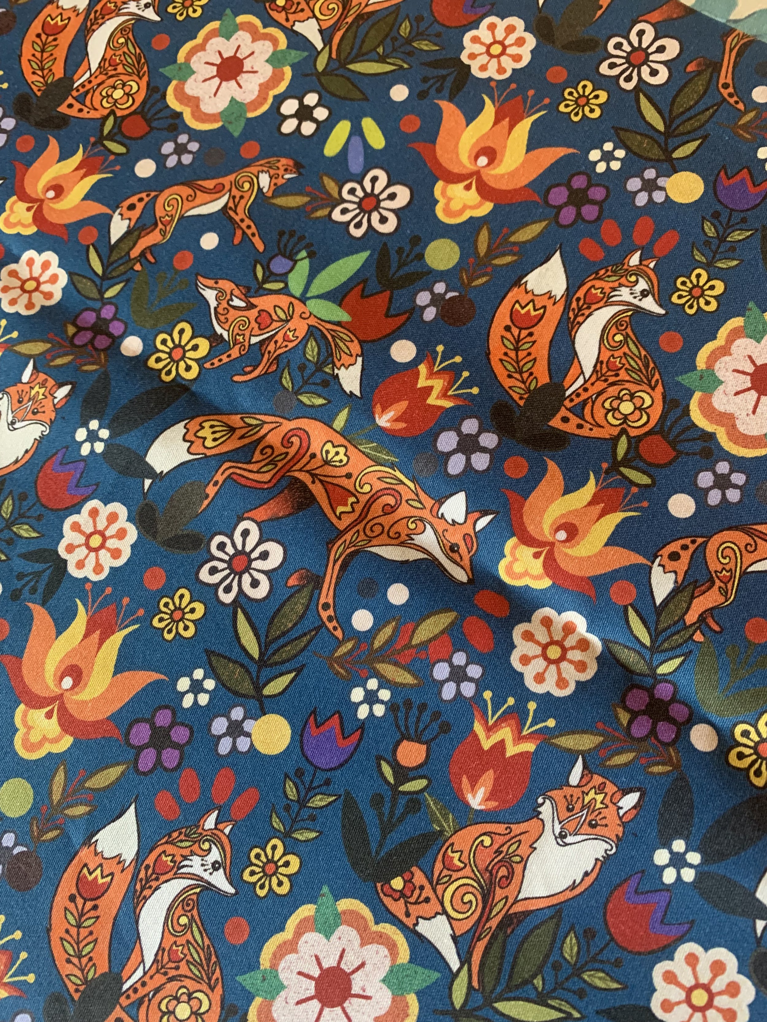 [Précommande] Tissu jersey coton / Jardin de renards