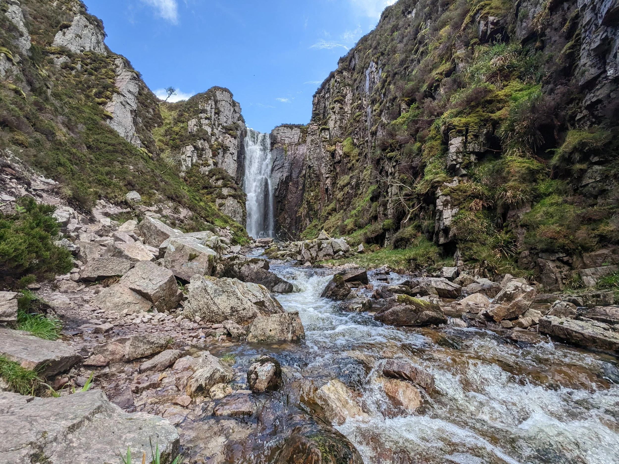 Allt Chranaidh Waterfall, Assynt, Scottish Highlands