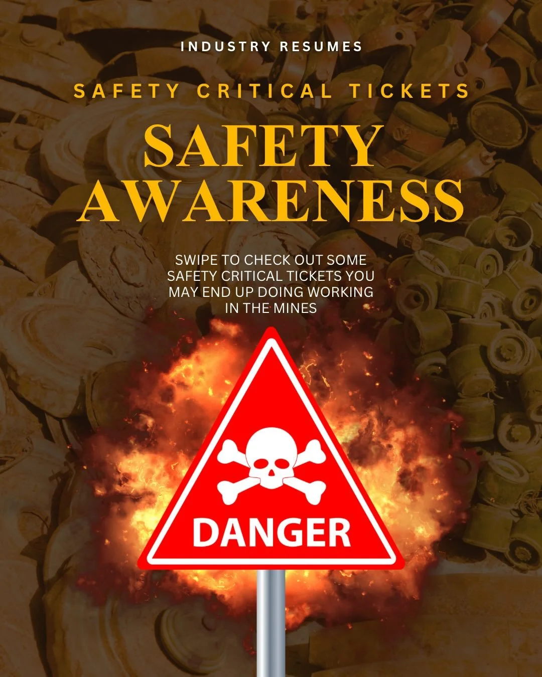 THINK YOU NEED EVERY TICKET BEFORE APPLYING?
Not always.

These are some of the safety critical tickets you may be trained in ON SITE when you land a role in mining 👇

✔️ Working at Heights
✔️ Confined Space Entry
✔️ First Aid / CPR
✔️ EWP
✔️ Forkli