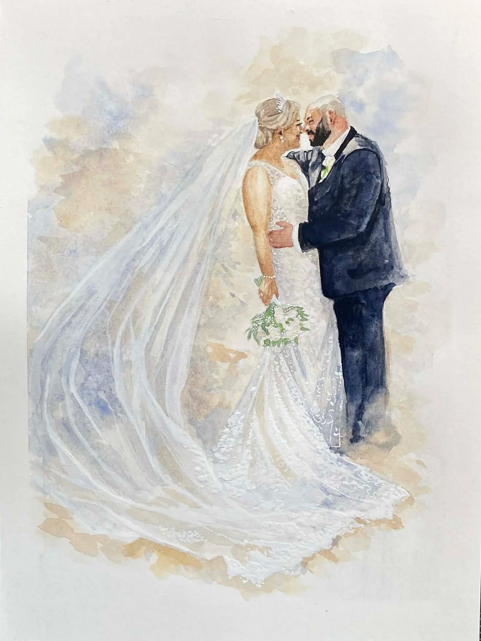 C + E - 17cm x 23.5cm
Watercolour on paper - Commission