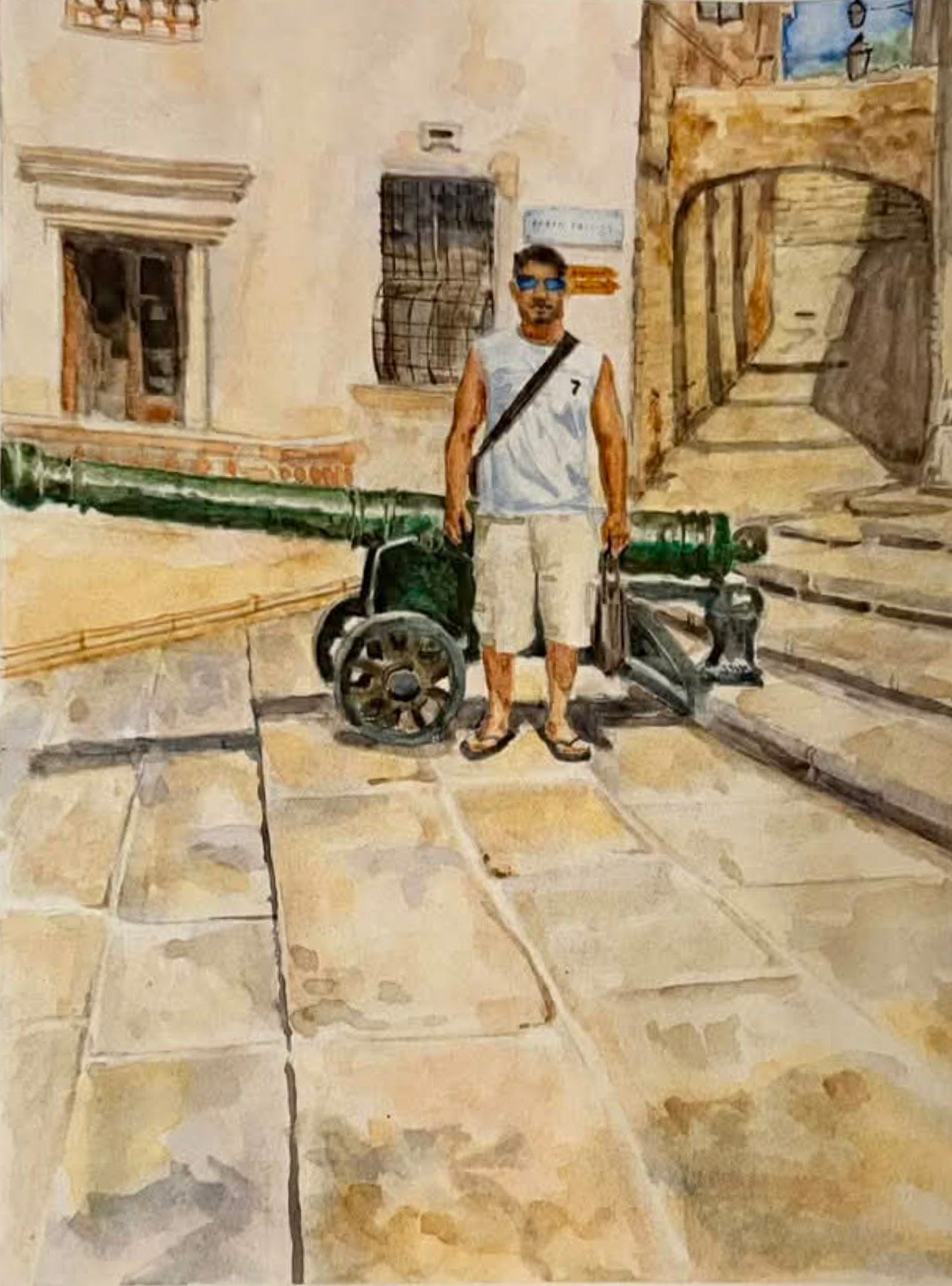 My son - Watercolour on paper