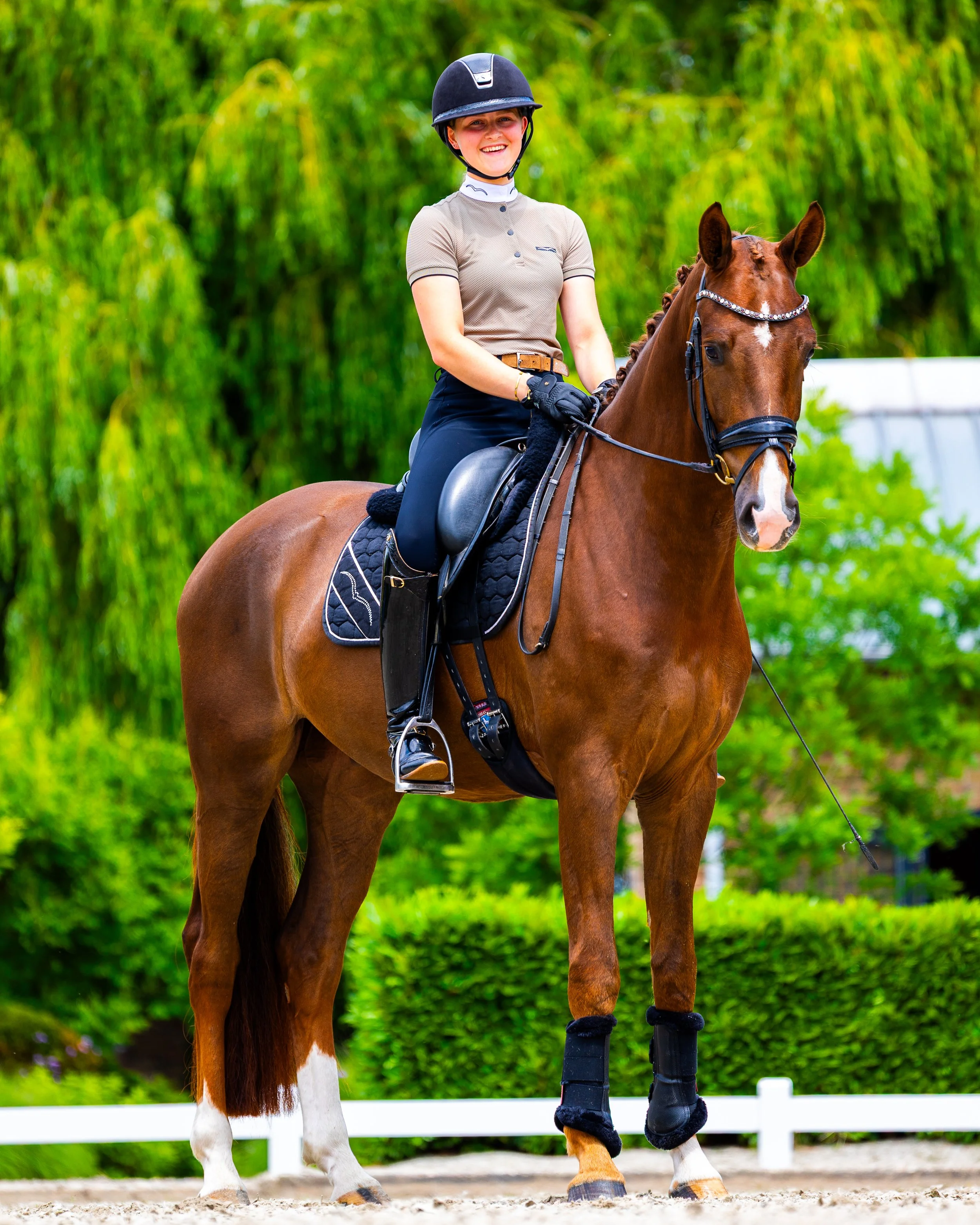Micky Schelstraete is a Dutch dressage rider who achieved major success during her youth career, including medals at European Championships