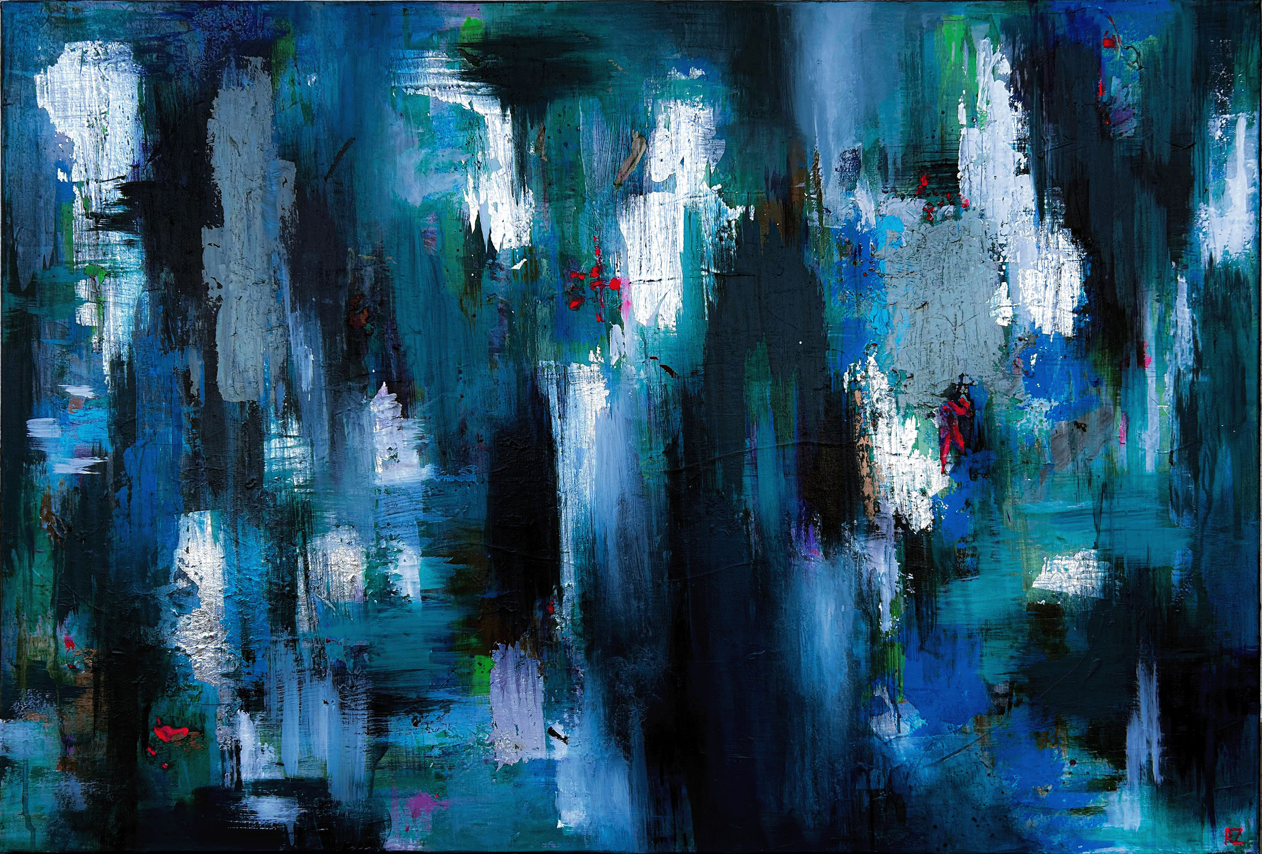 SUBMERGED LIGHT I
Mixed Media on Cotton Canvas
130x80cm