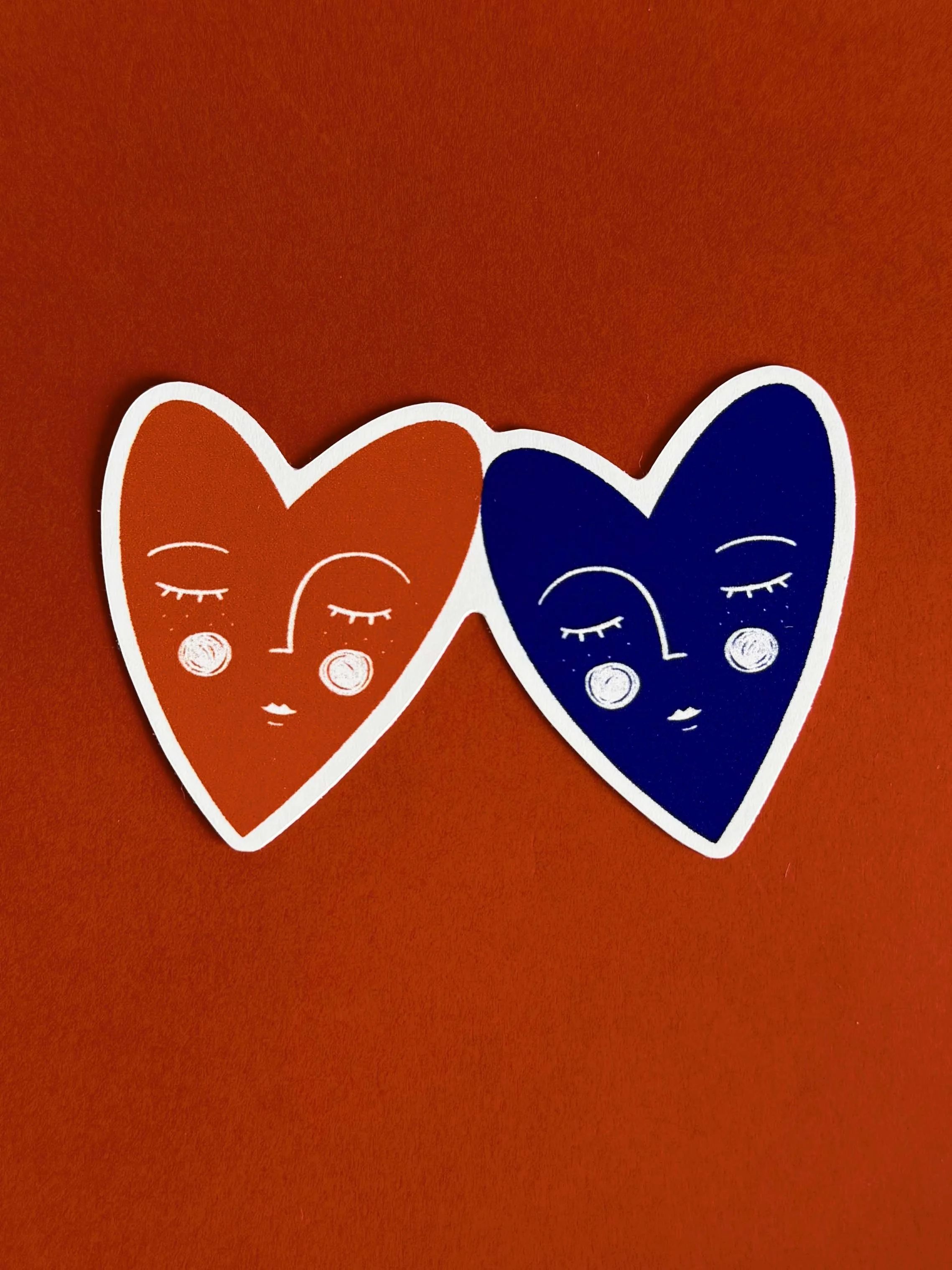 Lovely Hearts - sticker