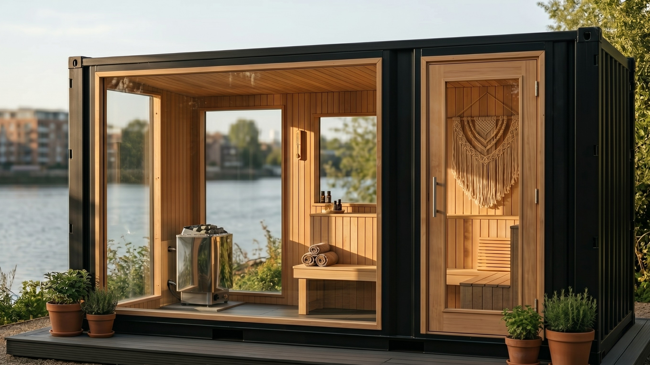edwin projects sauna studio converted container