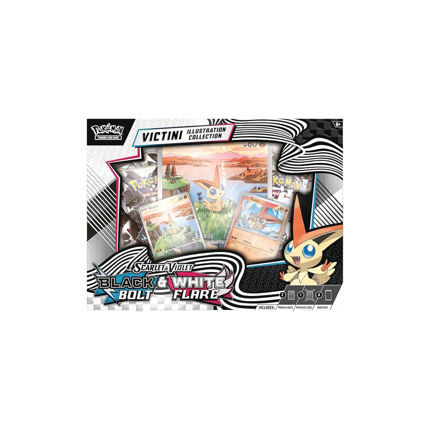 Pokémon TCG: Black Bolt and White Flare Unova Victini Illustration Collection