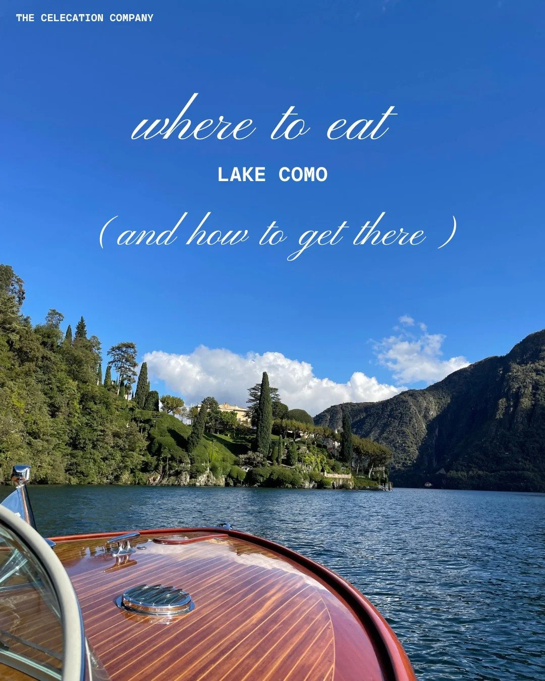 I love Lake Como &amp; my dining recs on the lake span everything from espresso stands to the best spots to get wildly snazzy and have a grand, glam time. 
SO&hellip;this list could be long - but I've made a short list of some favorites. 🚤 The thing