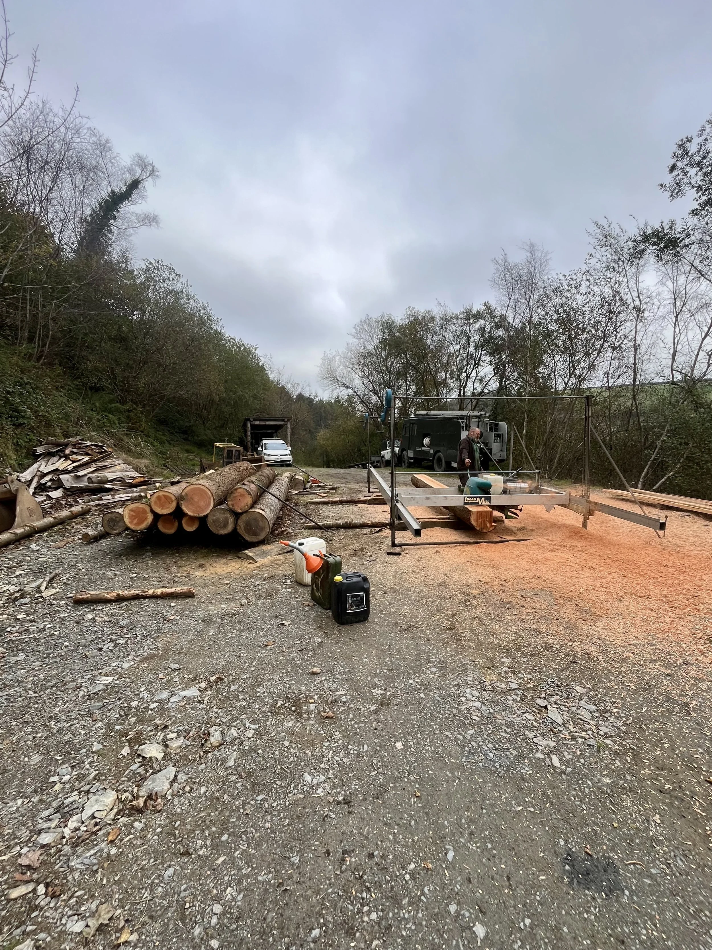 saw mill in yard cornwall