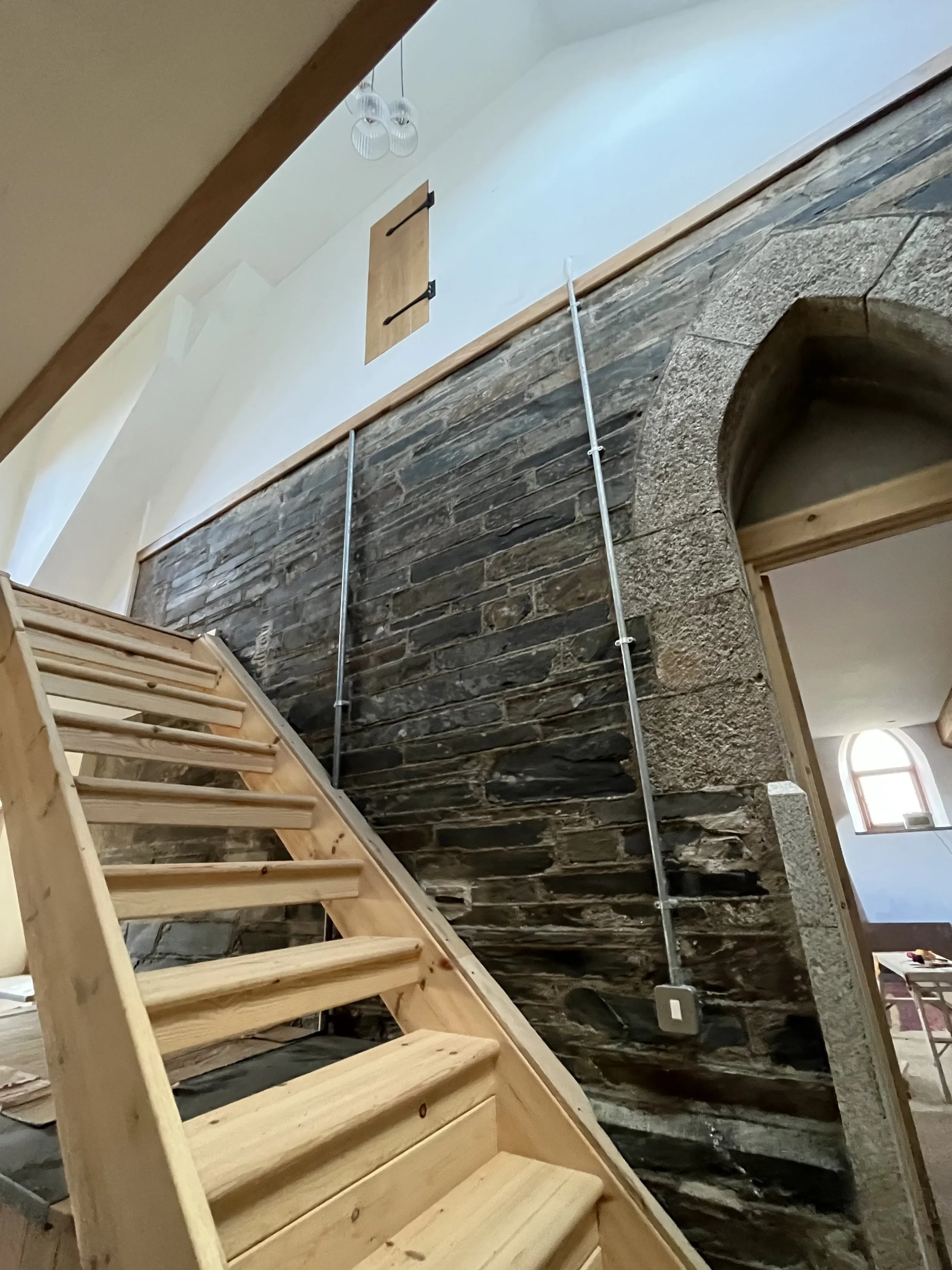 handmade wooden staircase cornwall