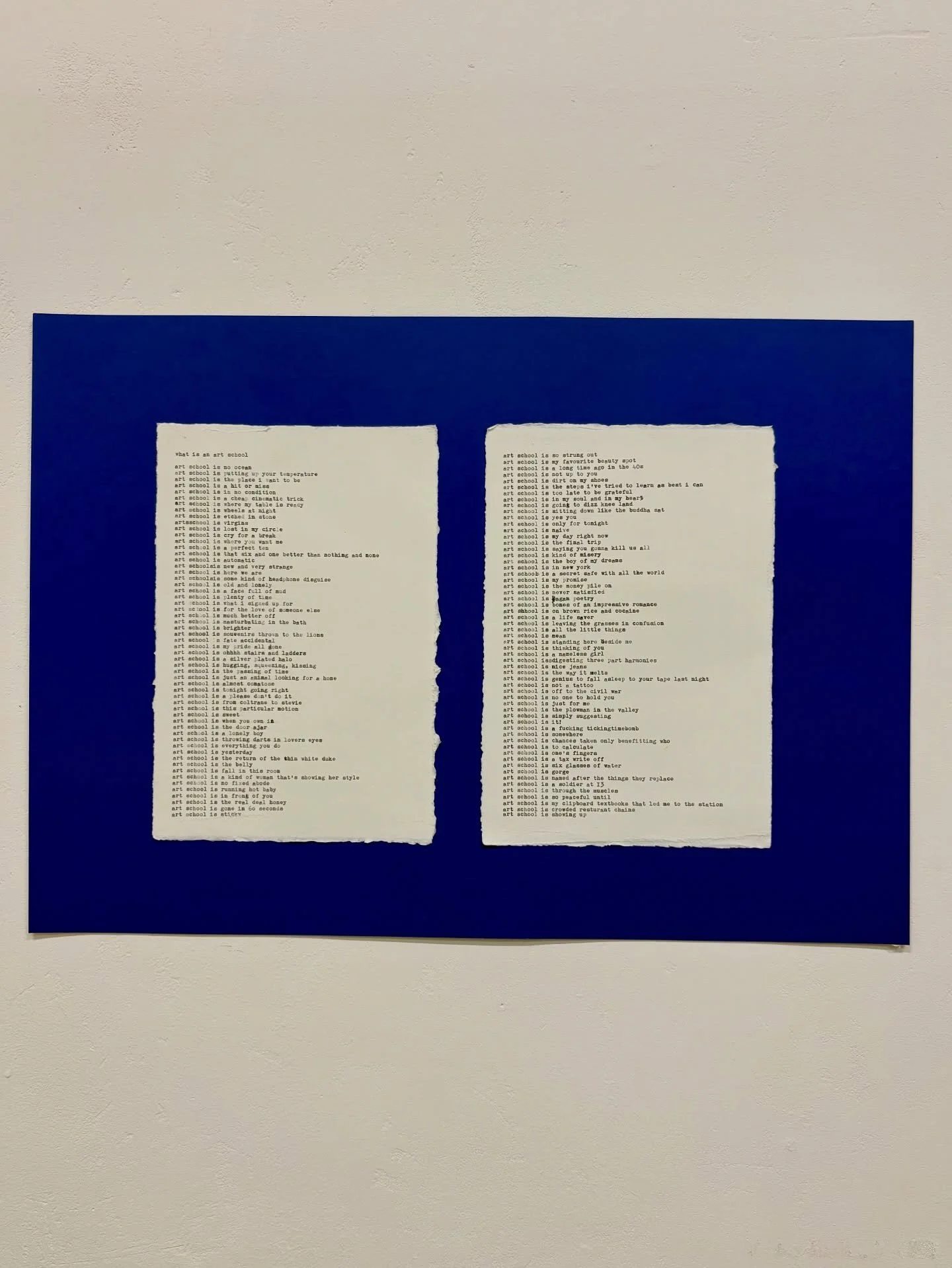 &ldquo;what is an art school&rdquo; ??? 
intro to csm, october 2025