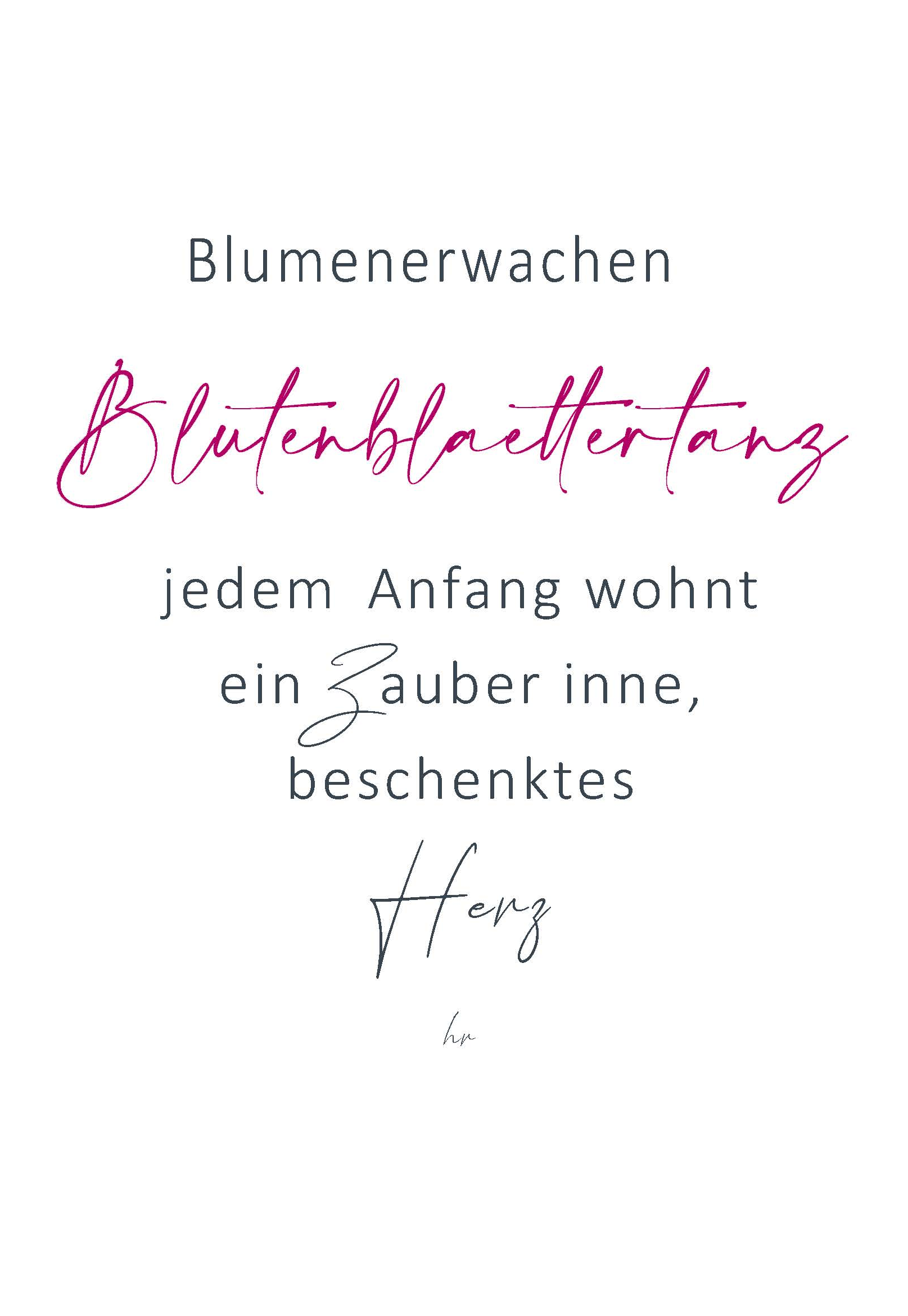 Blumenerwachen