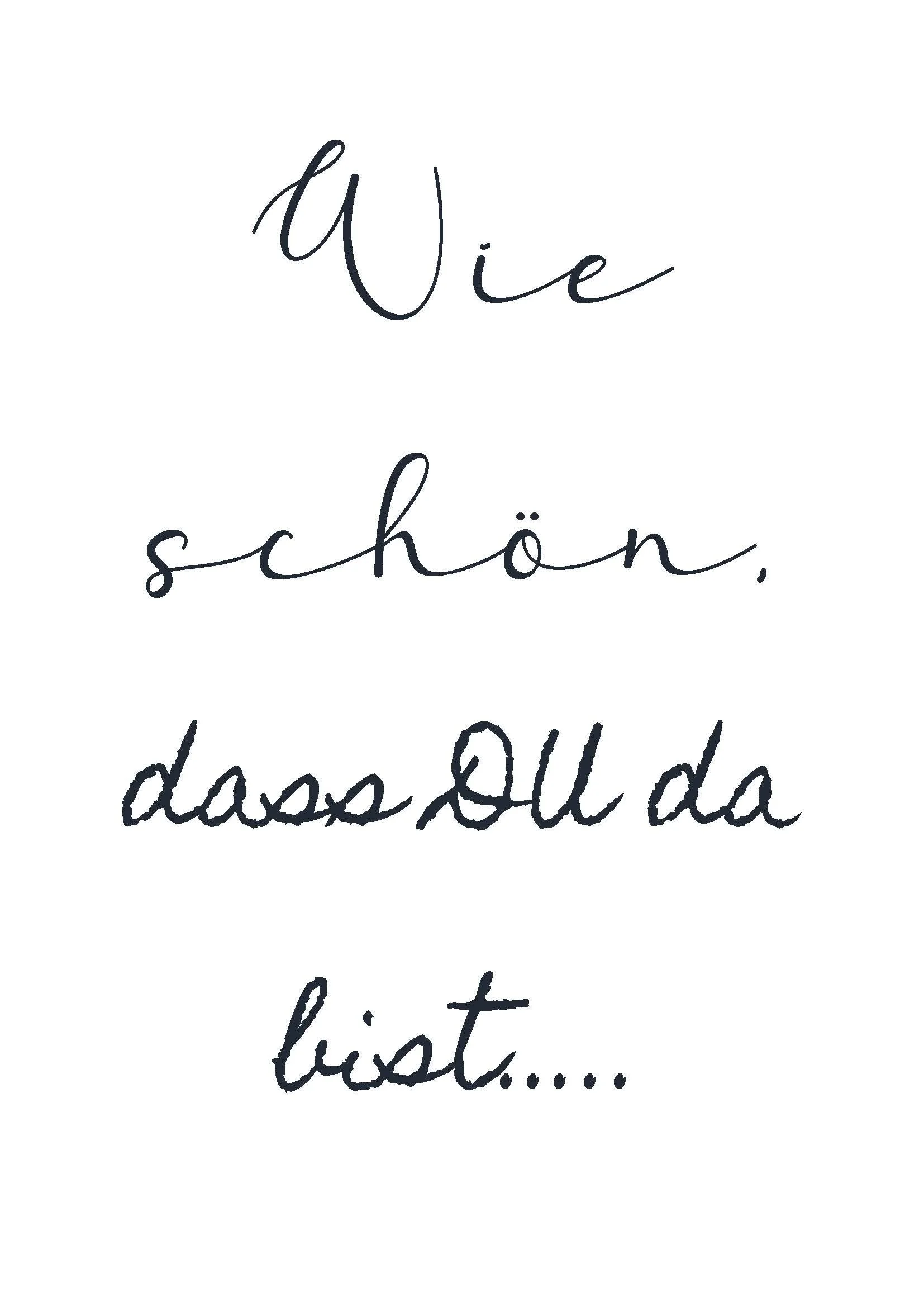Wie schön