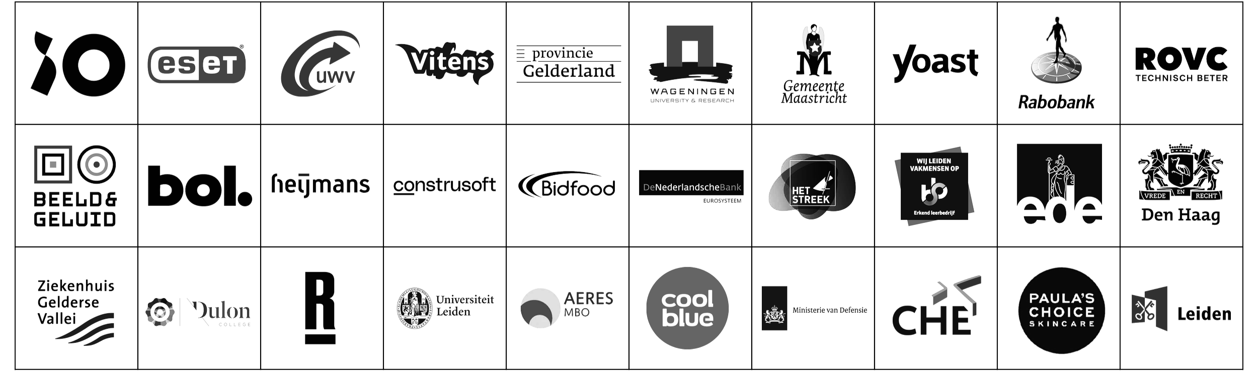 Logo’s van partners en samenwerkende organisaties van Skill School
