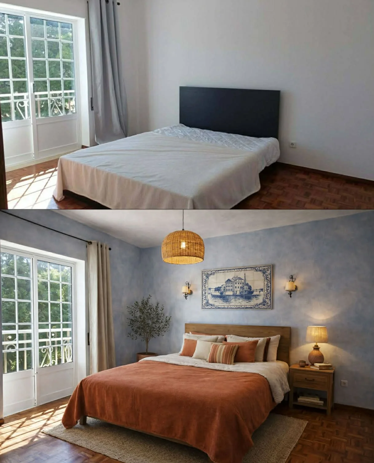 Bedroom Before/After