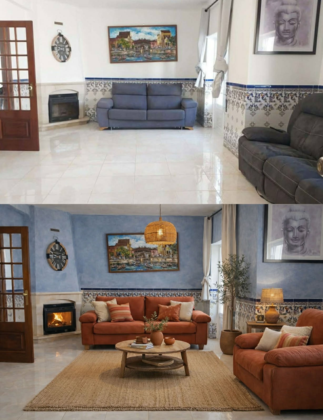 Livingroom Before/After