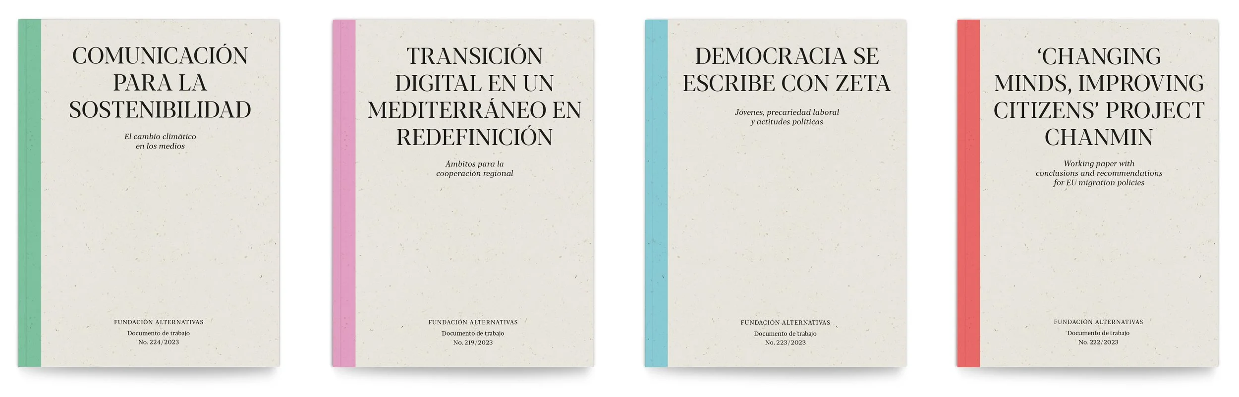Fundación Alternativas (Think Tank). Working paper brochures.