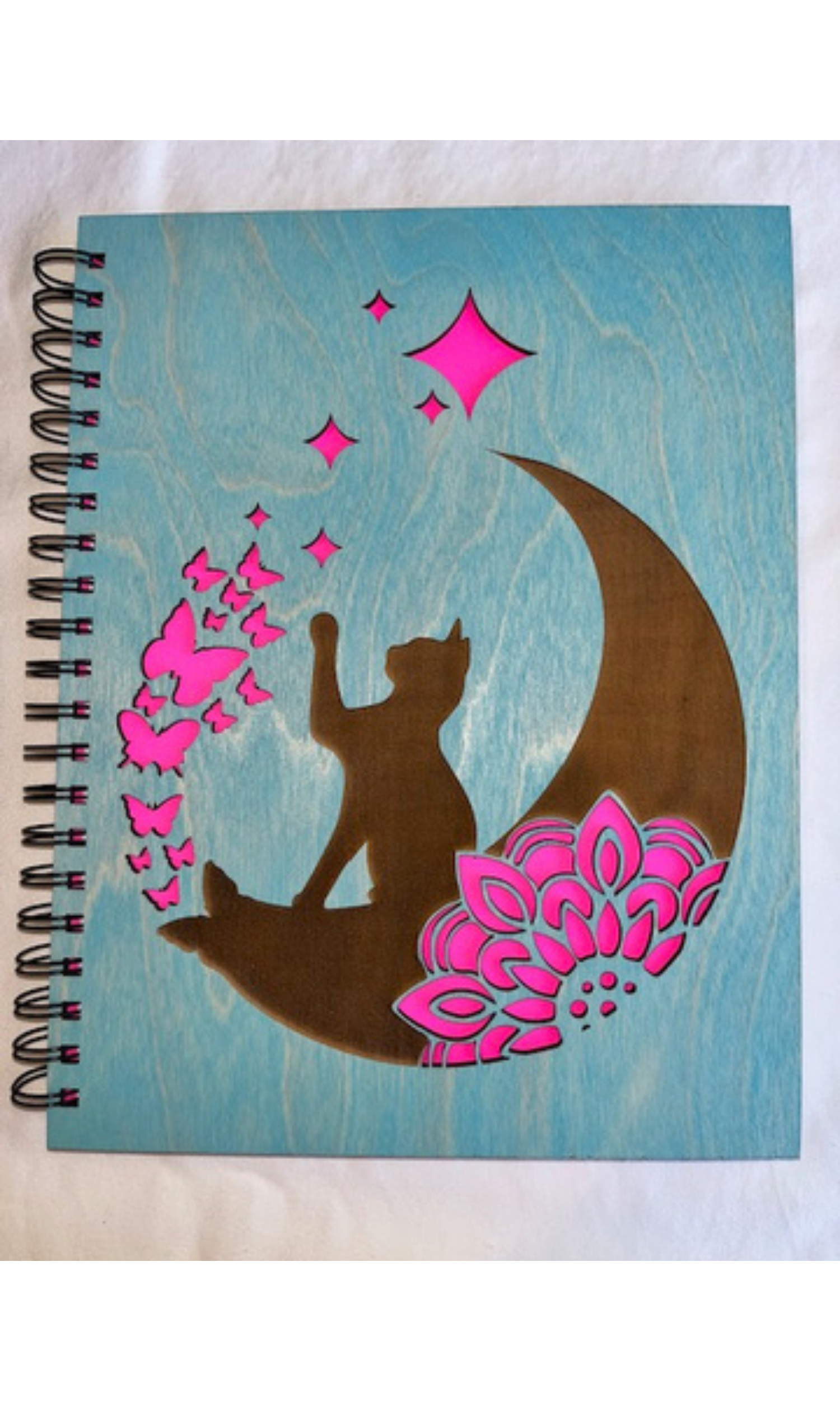 Large Cat & Moon Journal