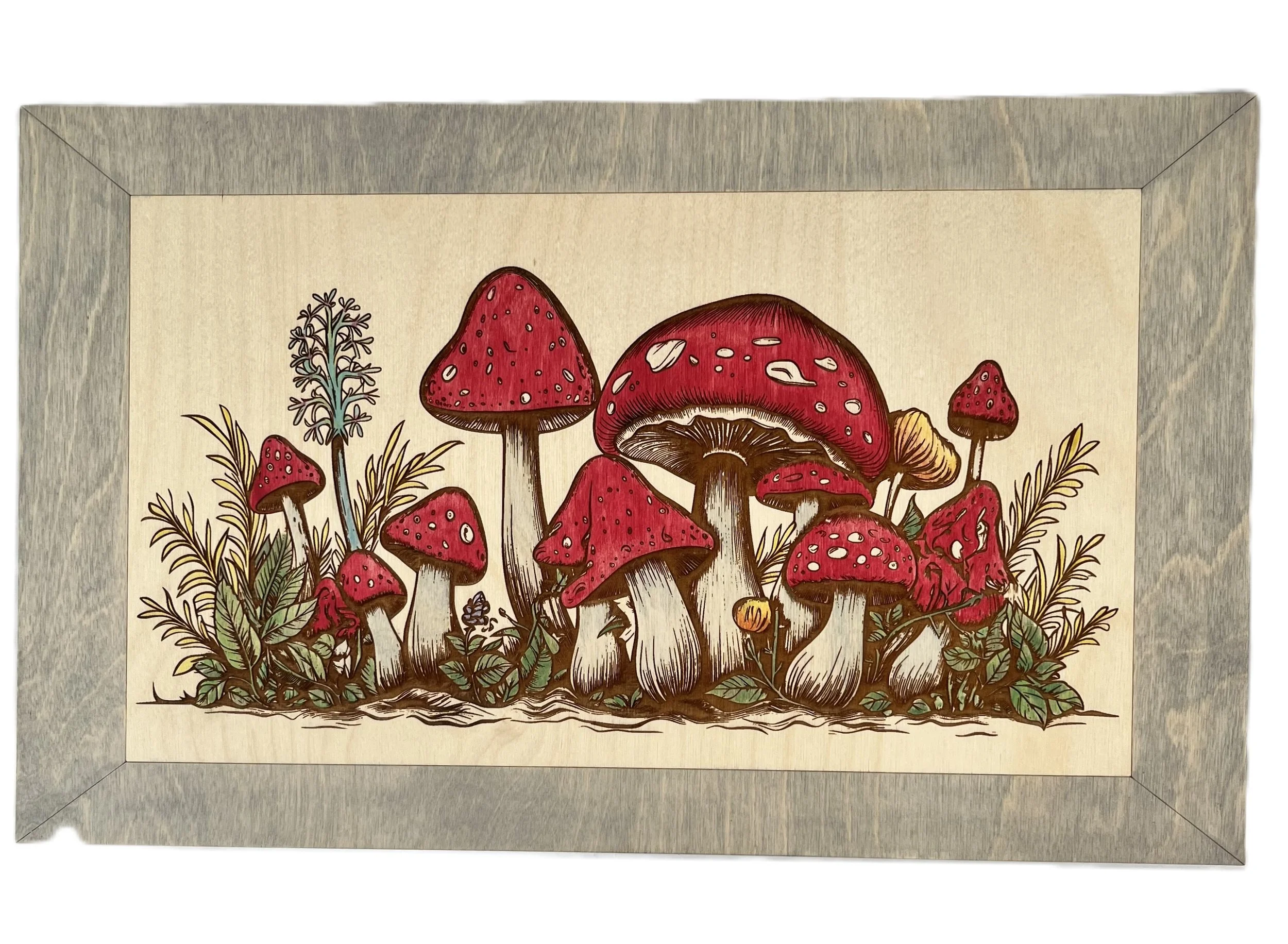 11x18 Red-12 Mushrooms