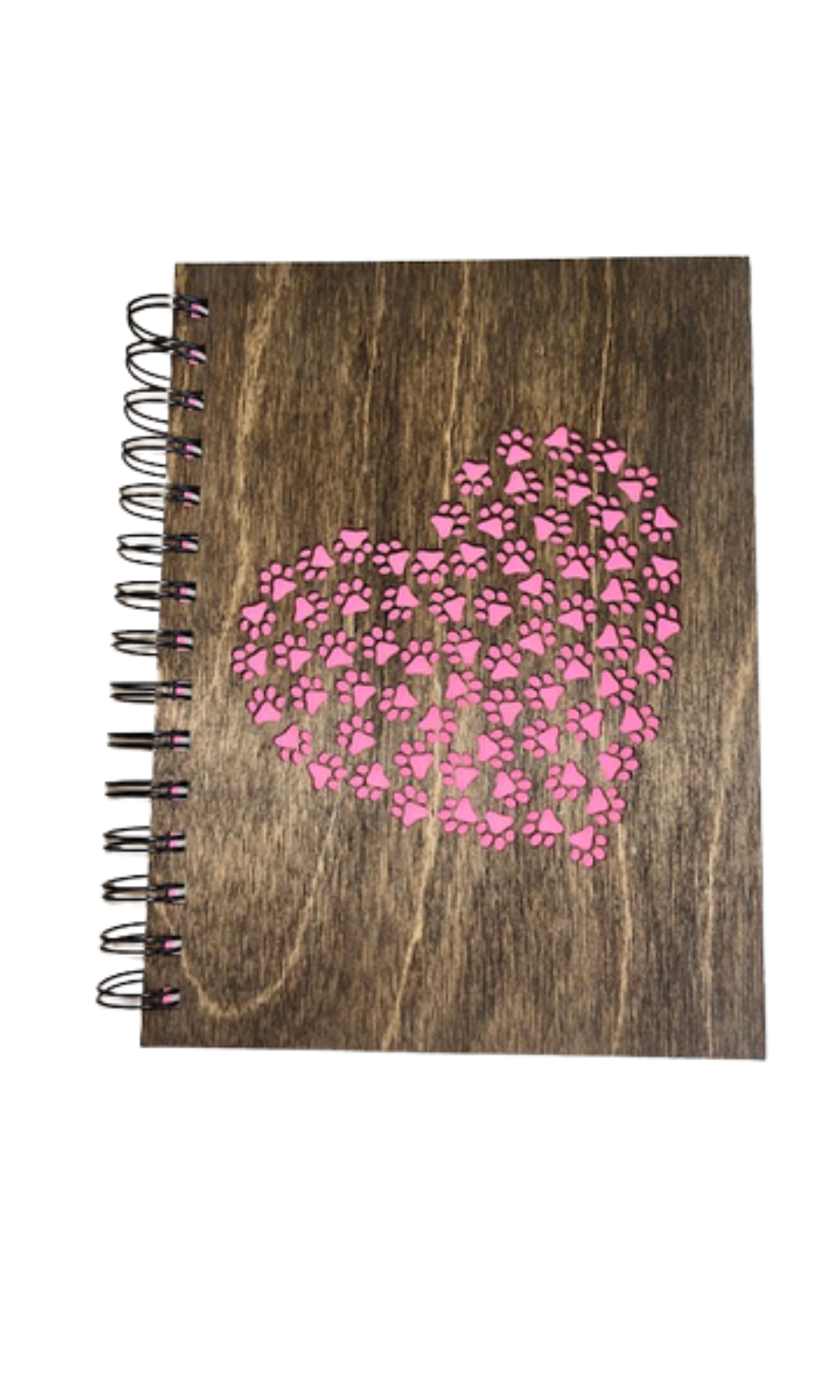 Medium Paw Print Heart Journal