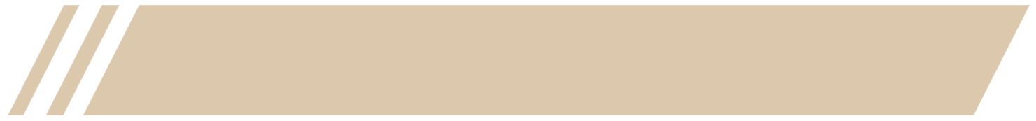 A beige and black graphic banner with three black diagonal lines on the left and a large beige triangle pointing towards the right.