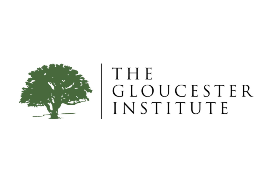 Logo of The Gloucester Institute featuring a green tree next to the institute's name in black text.