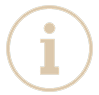 An icon with a lowercase 'i' inside a circle, indicating information.