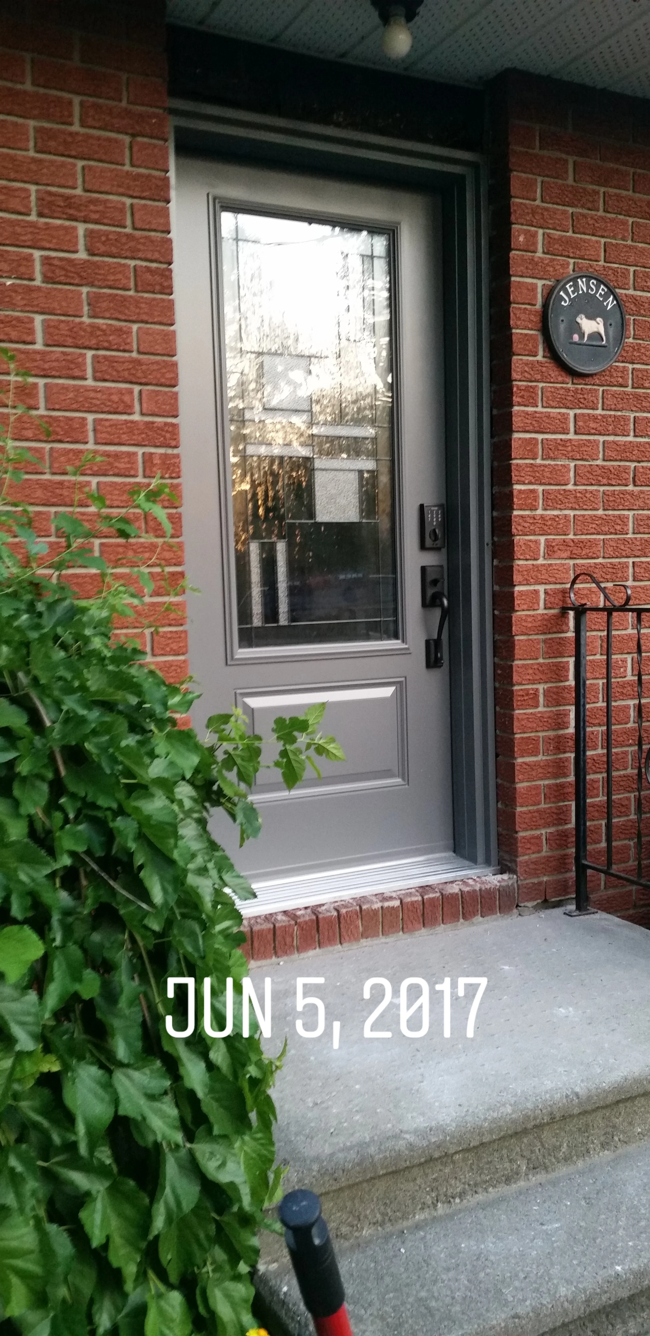 KV Custom Charcoal Fiberglass Door