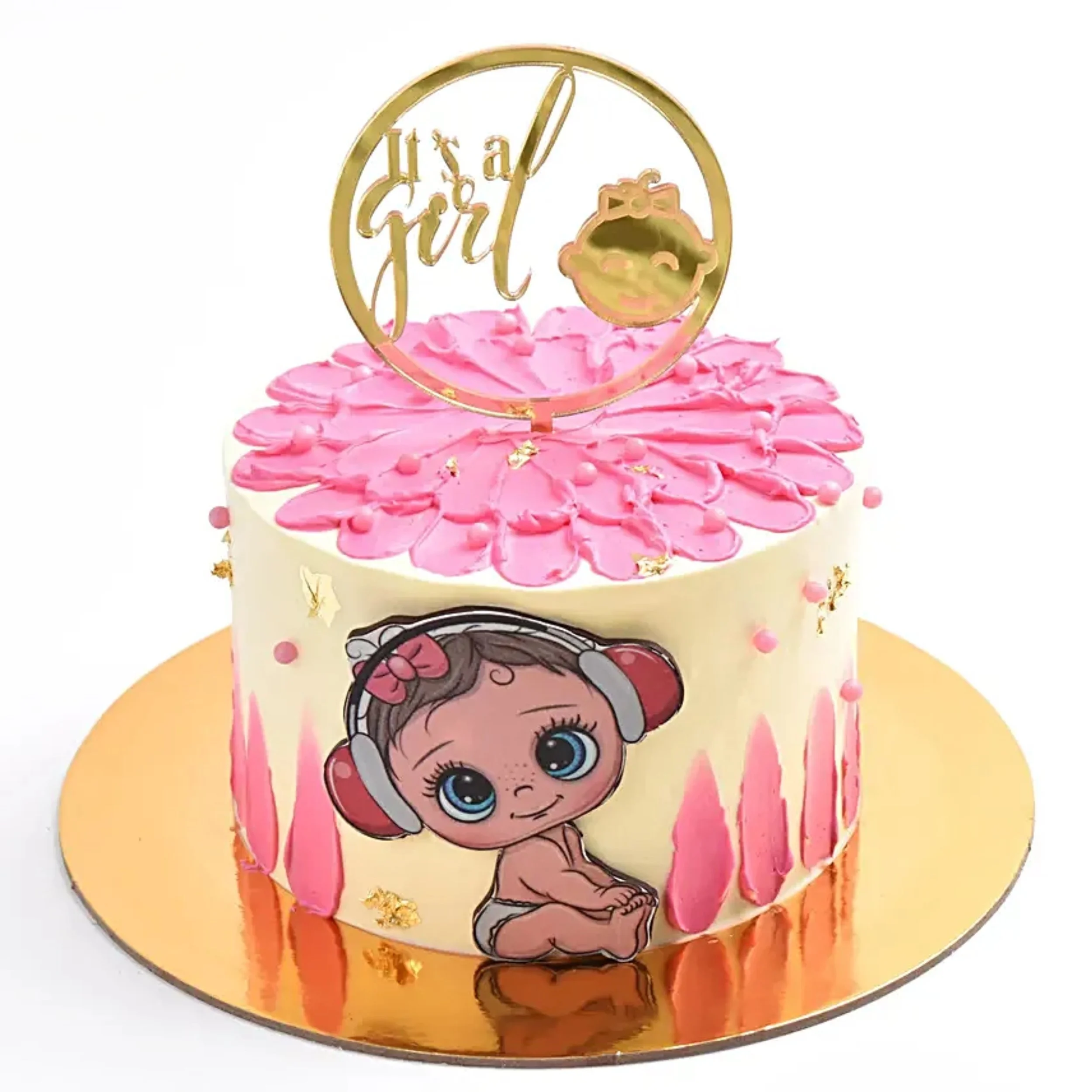 It's A Girl Designer Cake