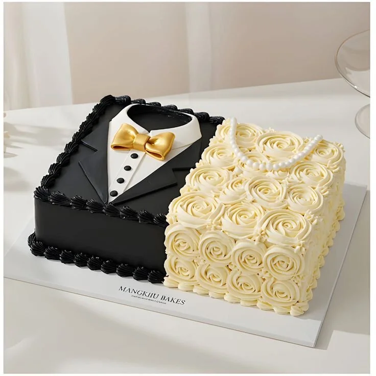 Bride And Groom Design Cake