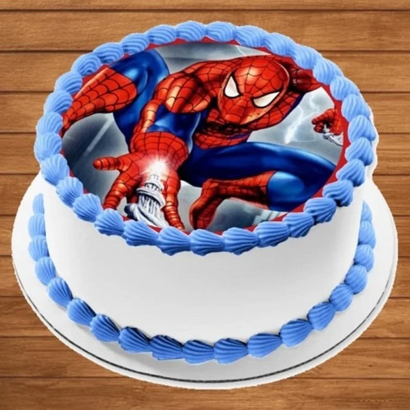Spiderman Photo Cake