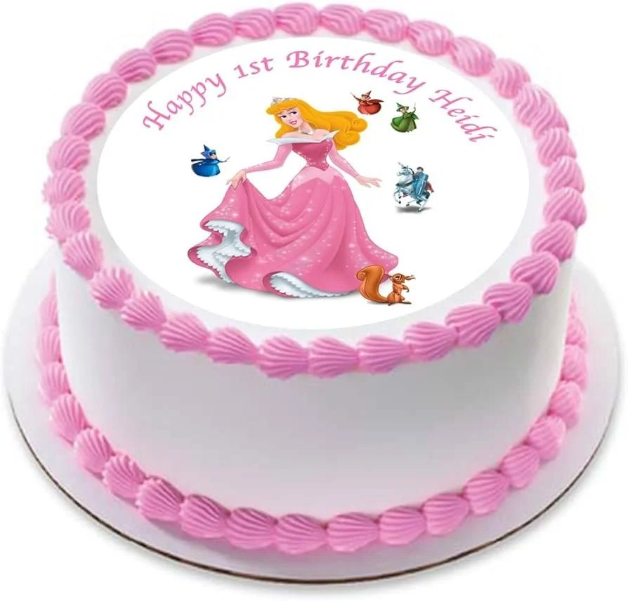 Princess Aurora Photo Cake
