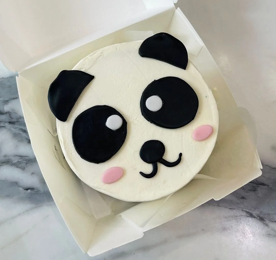 Panda Face Cake