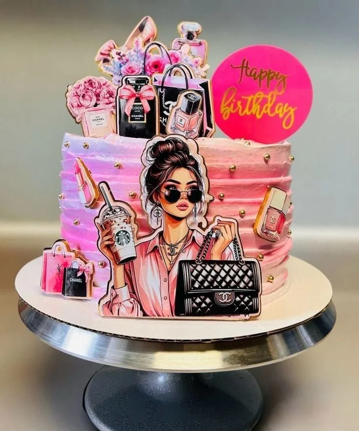 Born To Shop-Shopaholic Cake