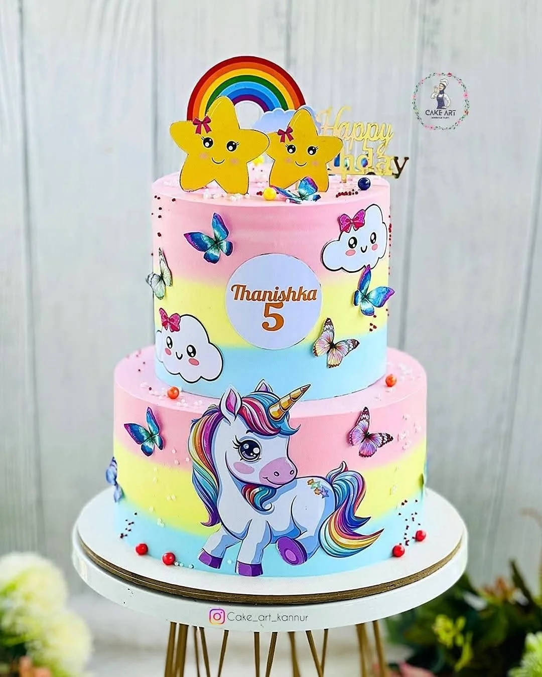 Unicorn Toppers Step Cake