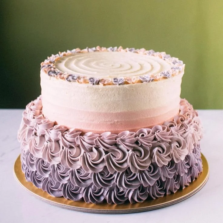 Purple Ombre Step Cake