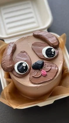 Dog Face Cake