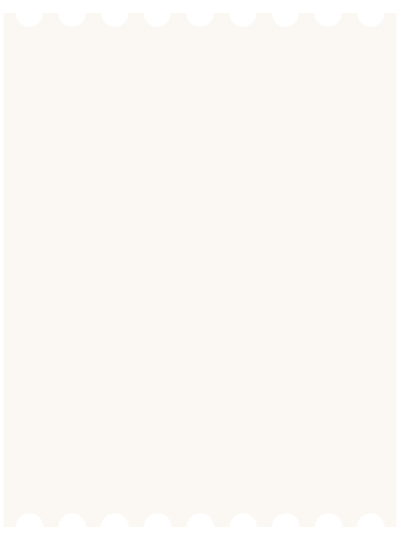 Blank notebook page with a perforated top edge and a border at the bottom, no text or images.