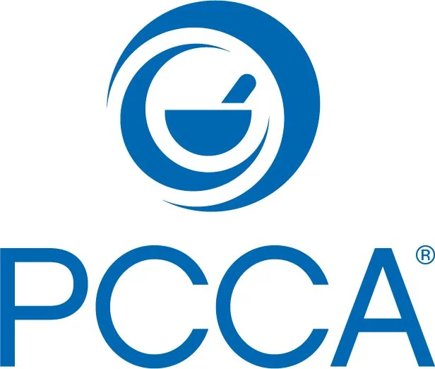 PCCA logo featuring a stylized mortar and pestle in a blue circle above the letters 'PCCA'.