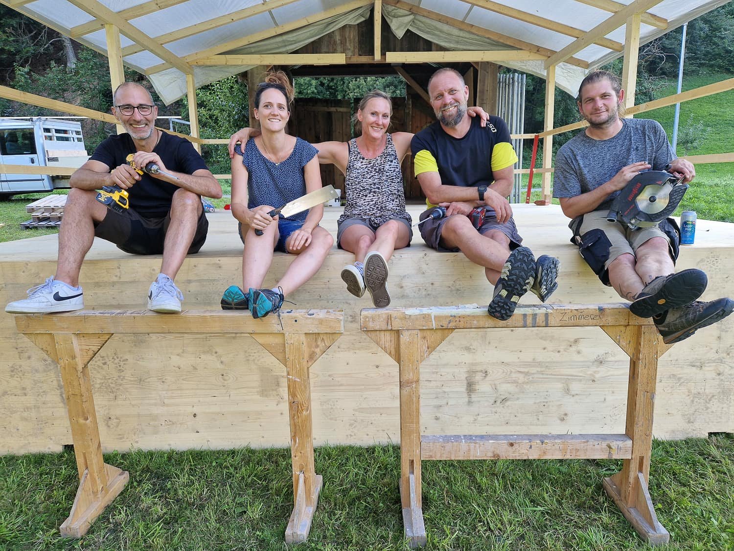 Aufbau Brüel-Fescht 2024