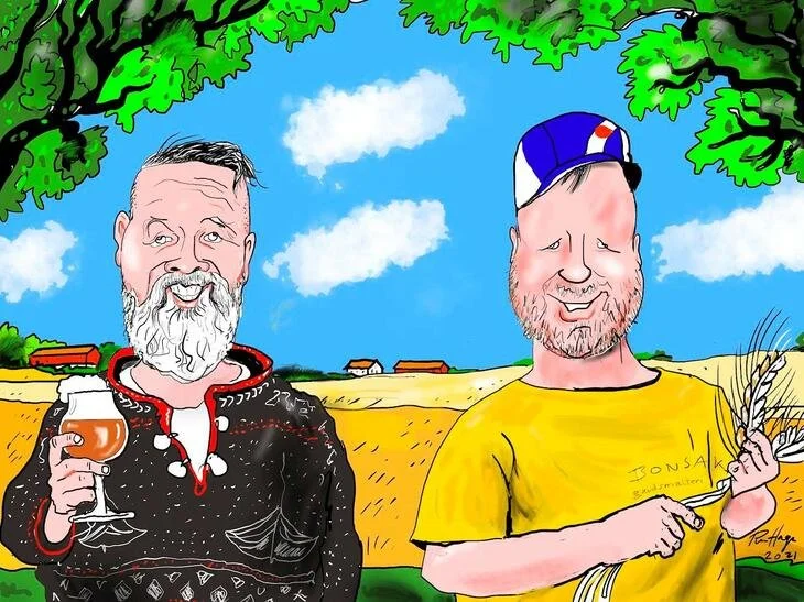 Maltprodusentene Arne Bøhmer og Tyson Weaver er Årets Ølhunder 2021