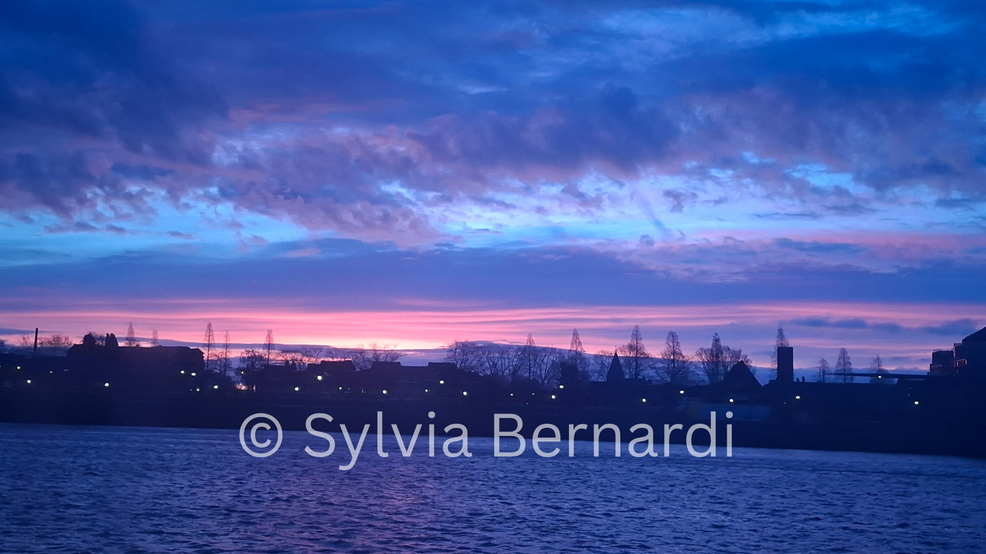 Purple Hour Dutch City Twilight