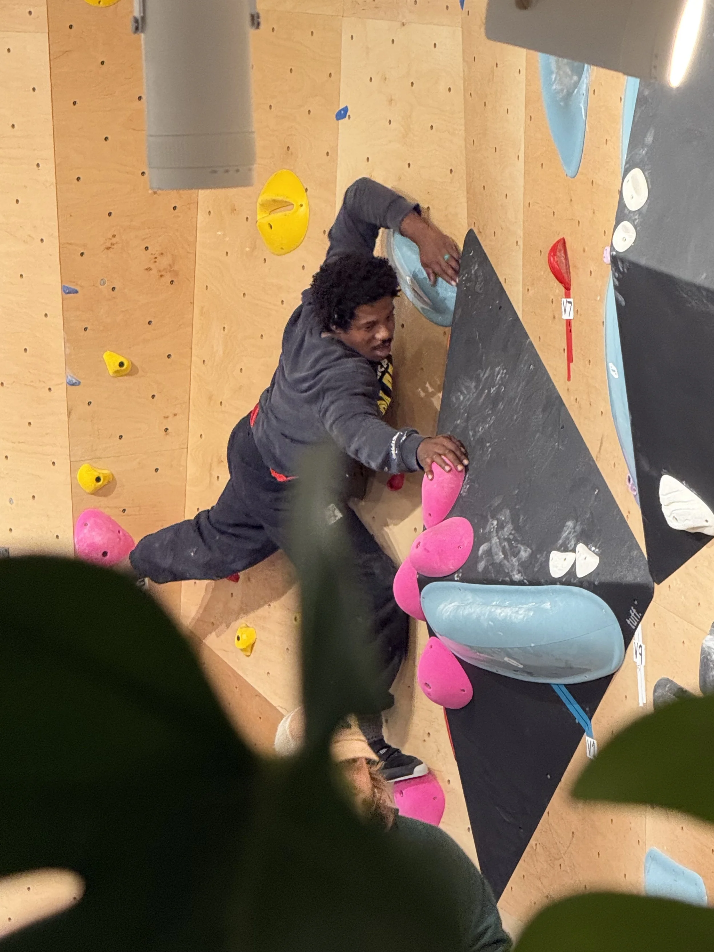 a tricky climb at berkshire boulders