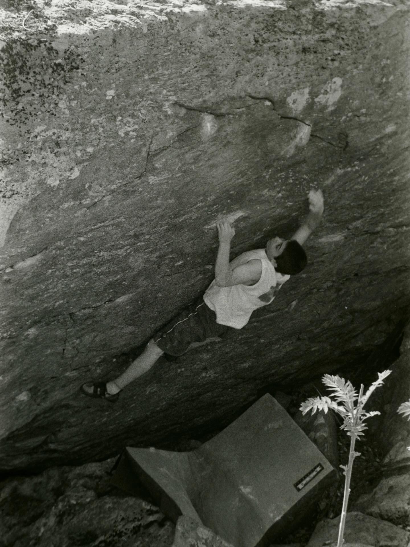Green Goddess - a classic and somewhat elusive V7 at the Res, GB. #greatbarringtonbouldering #rockclimbing #bouldering #greatbarrington #berkshires
