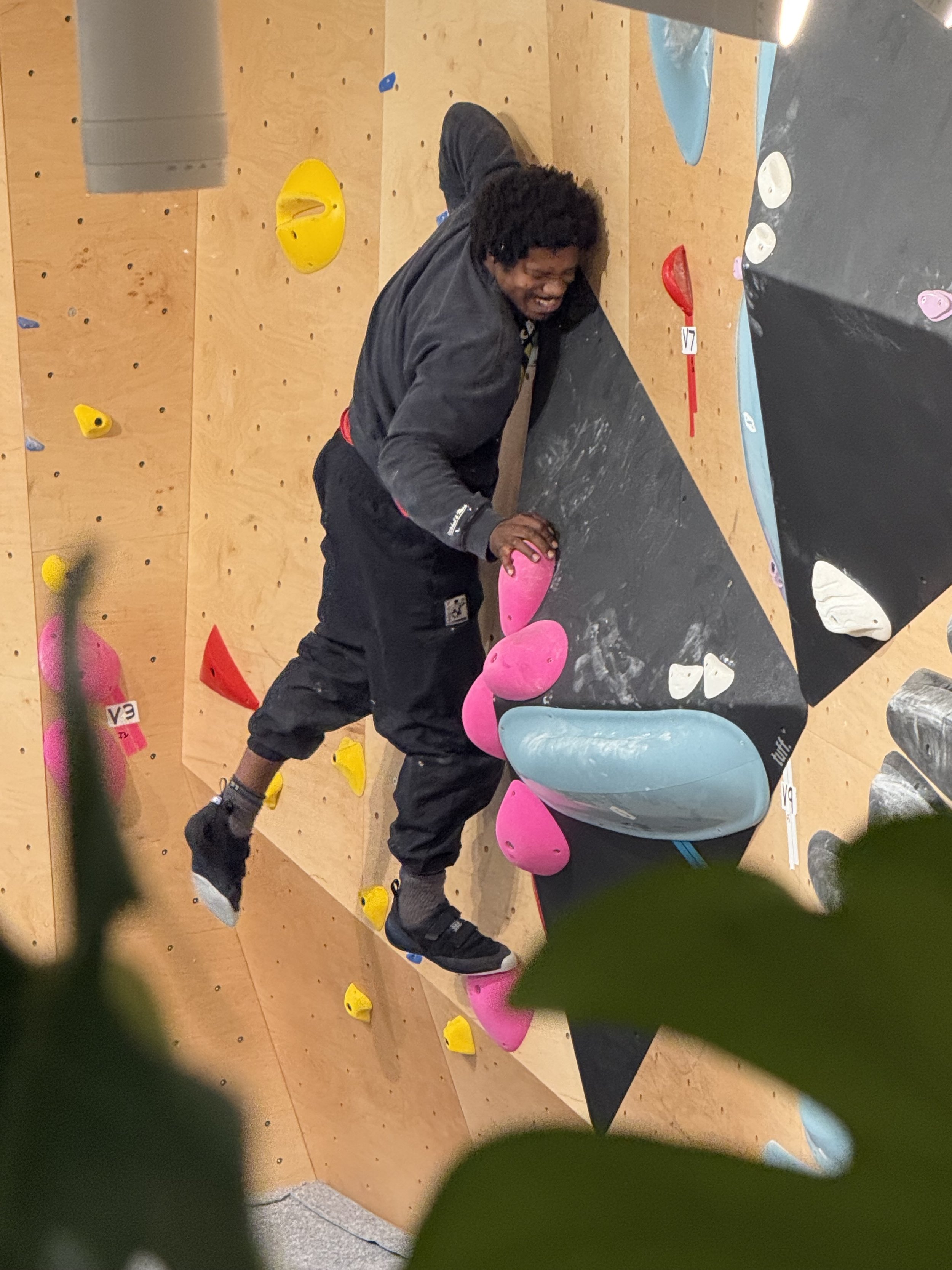 pressing through climb at berkshire boulders