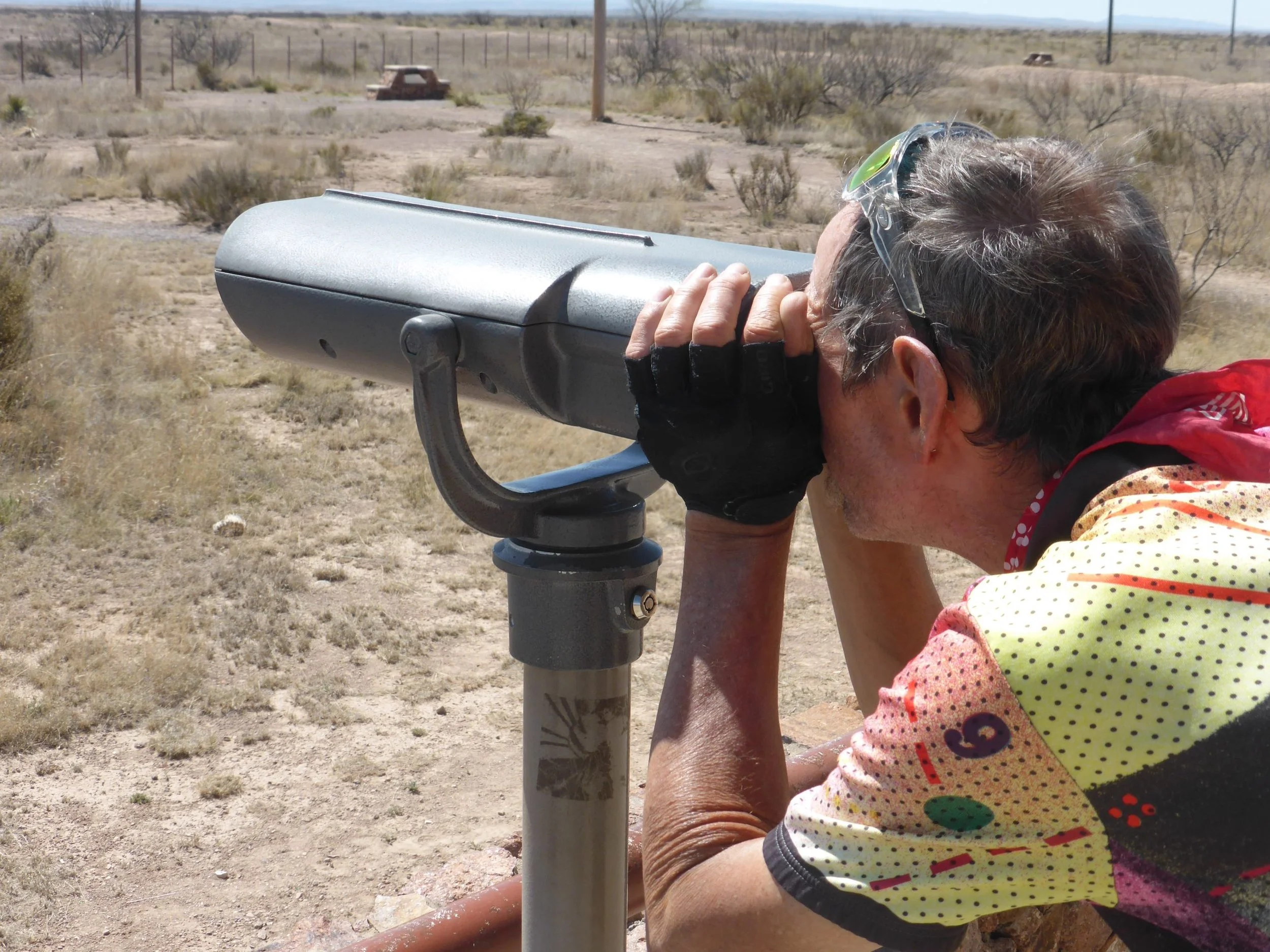 Looking for UFOs on the hippy highway….   Marathon to Martha