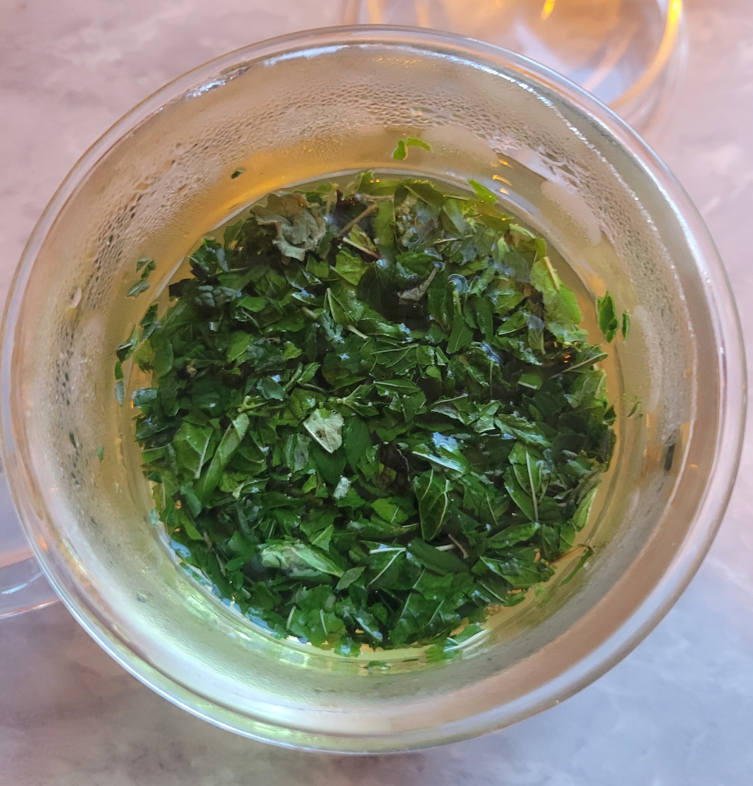 Triple Mint Tea in cup