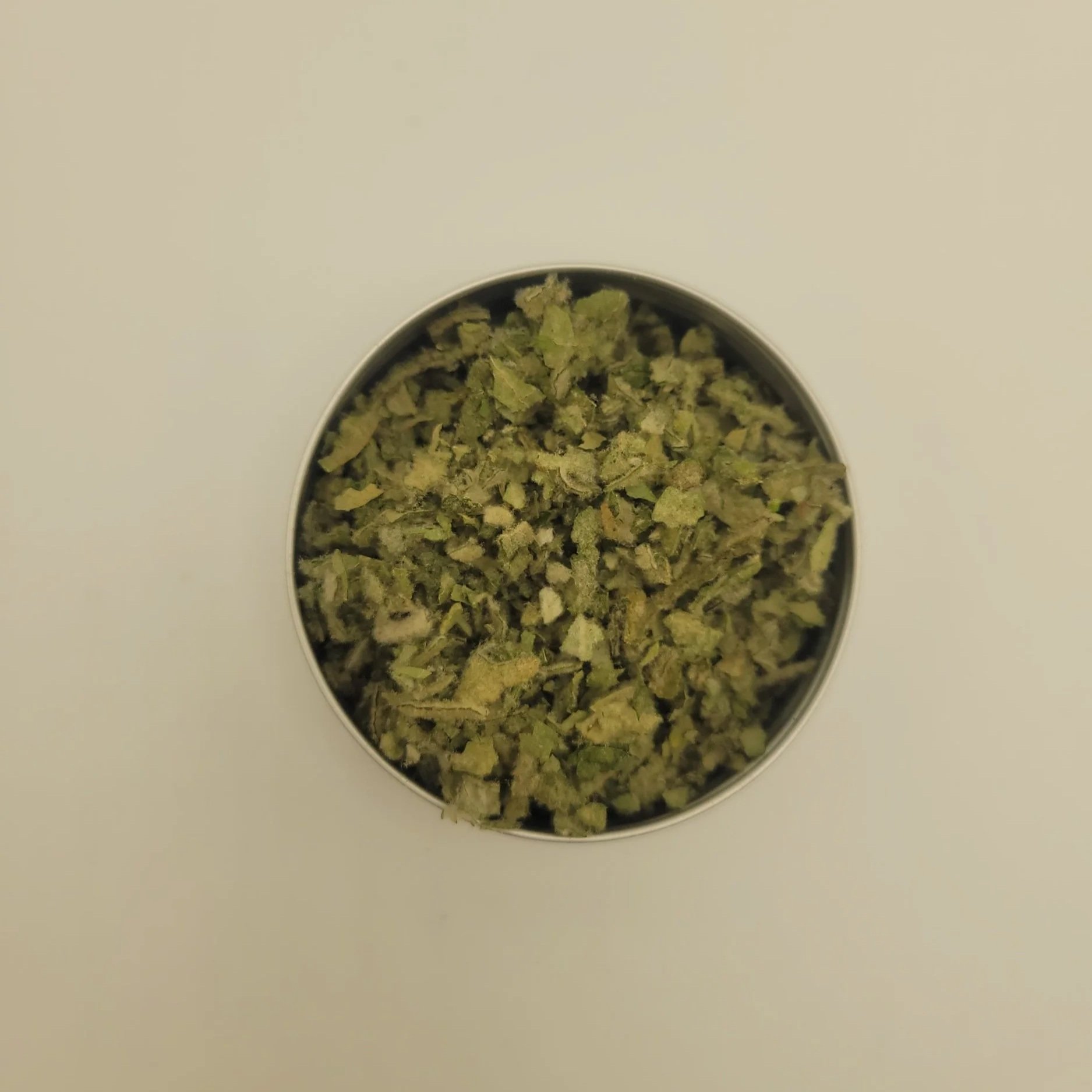 Mullein herb in small bowl