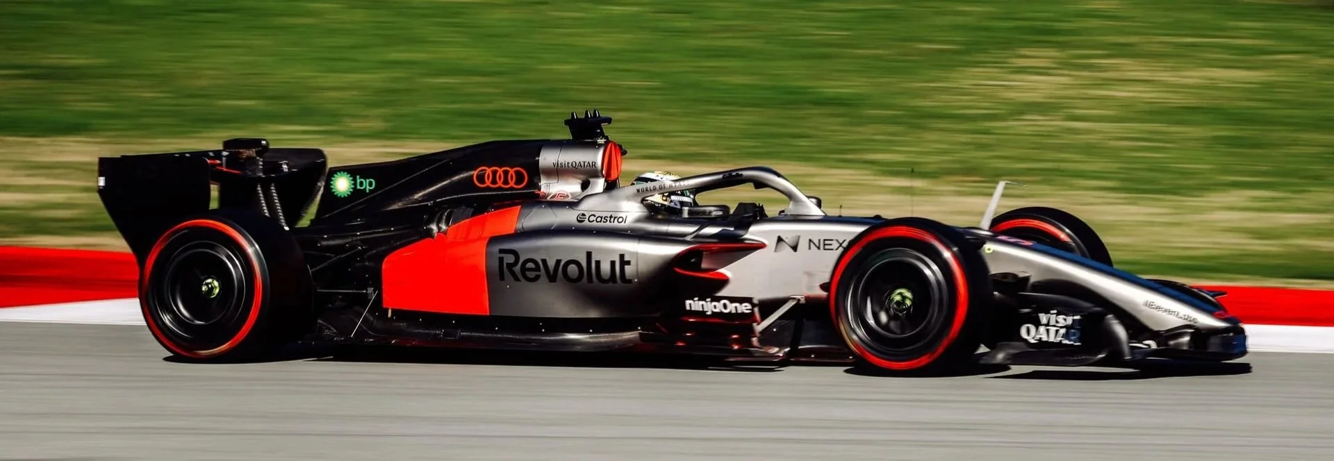 Audi's R26 on track in Barcelona